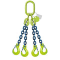 Élingue chaîne 4 brins Grade 100 – avec crochet de chape (CMU 0–45°)