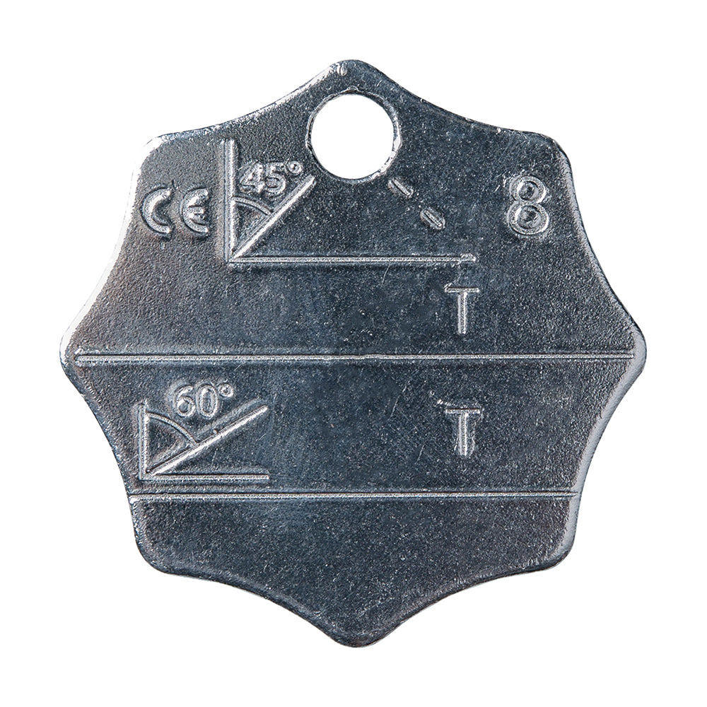 Plaquette d’identification pour élingue chaîne 2-3-4 brins